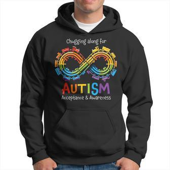 Autism Infinity Acceptance Train Autism Awareness Hoodie | Mazezy
