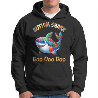 Autism Shark Autistic Awareness Accept Support Hope Proud Hoodie | Mazezy