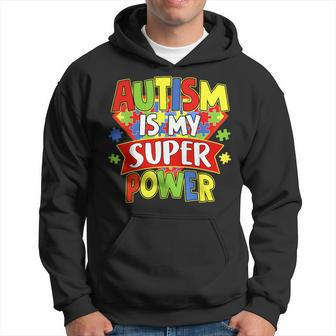 Autism Is My Super Power Autism Awareness Day Boys Toddlers Hoodie | Mazezy
