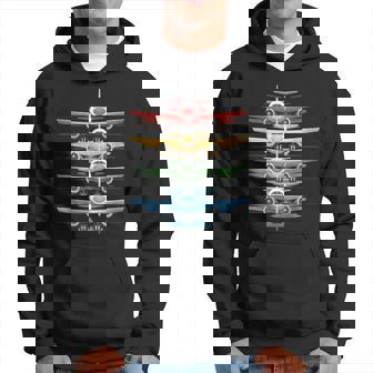 Aviation Airplane Flying Airline Colorful Enthusiast Pilot Hoodie | Seseable UK