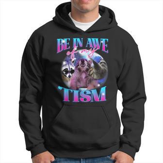 Be In Awe Of My 'Tism Autism Autistic Possum Opossum Meme Hoodie - Seseable