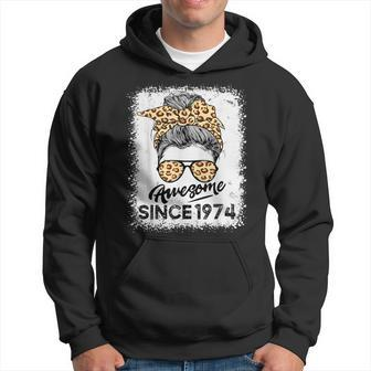 Awesome Since 1974 50 Years Old 50Th Birthday For Her Hoodie - Thegiftio UK