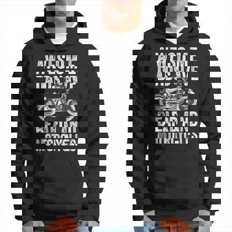 Awesome Dads Have Tattoos & Beards Motorcycle Father's Day Hoodie - Thegiftio UK