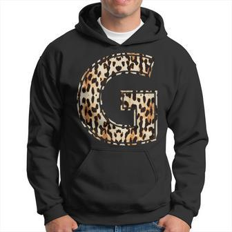 Awesome Letter G Initial Name Leopard Cheetah Print Hoodie - Monsterry CA