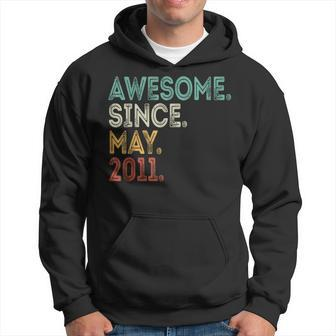 Awesome Since May 2011 13Th Birthday Boy 13 Years Old Hoodie - Thegiftio UK