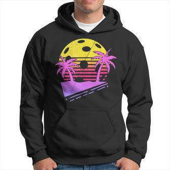 Awesome Retro Pickleball Player Print Pickle Ball Hoodie - Monsterry