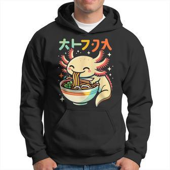 Axolotl Ramen Kawaii Neko Japanese Noodles Aesthetic Hoodie - Thegiftio UK