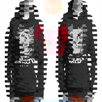 Axolotl Sweets Lollipop Snaxolotl Kawaii Axolotl Hoodie - Thegiftio
