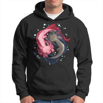 Axolotl Yin Yang Zen Mantra Hoodie - Seseable