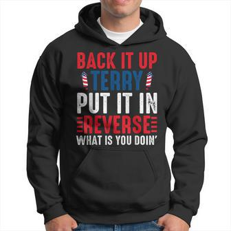 Back It Up Terry Put It In Reverse July 4Th Fireworks Terry Hoodie - Monsterry CA