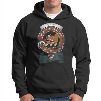 Baillie Scottish Clan Badge With Tartan Hoodie - Seseable