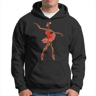 Ballet Black African American Ballerina Hoodie | Mazezy