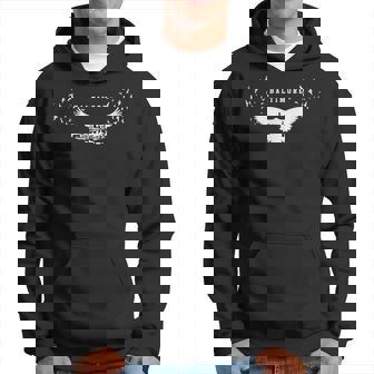 Baltimore City Skyline Inside Raven Silhouette Hoodie - Seseable