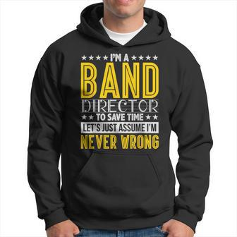 Band Director Music Conductor Hoodie - Monsterry