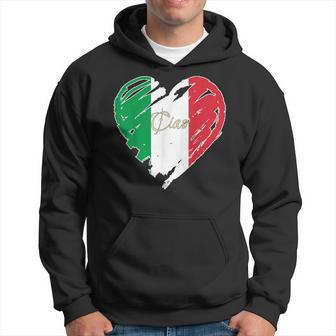 Bandera Italiana Con Diseño De Corazón Con Texto En Inglés Proud To Be Italian I Love Ital Sudadera - Regaloses