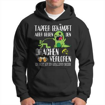 With Bapfer Fighter Dragon Poltern Stag Night Black S Hoodie - Seseable
