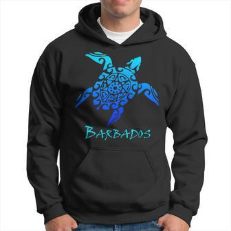 Barbados Tribal Turtle Polynesian Tattoo Style Vacation Hoodie - Monsterry