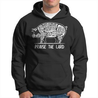 Barbecue Father Grilling Praise The Lard Bacon T Hoodie - Monsterry DE