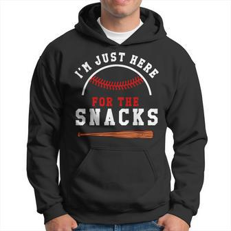 Baseball Lover I'm Just Here For The Snacks Toddler Hoodie | Mazezy