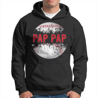 Baseball Softball Lover Ball Pap Pap Father's Day Dad Papa Hoodie - Monsterry UK