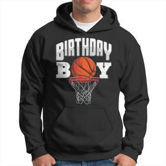 Basketball Birthday Boy Player Basketball Player Birthday Hoodie - Thegiftio UK
