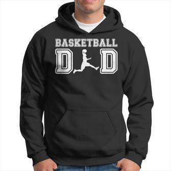 Basketball Dad Father's Day Vintage Cool Daddy Papa Father Hoodie - Thegiftio UK