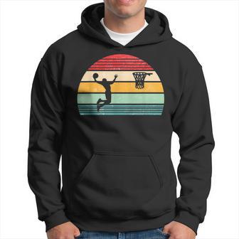 Basketball Player Retro Vintage Basketball Hoodie - Monsterry