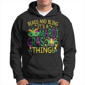 Beads Bling Mardi Gras Thing Carnival Party Women Hoodie - Seseable