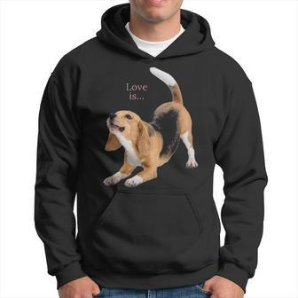 Beagle Beagles Love Is Dog Mom Dad Puppy Pet Cute Hoodie | Mazezy