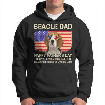 Beagle Dad Happy Fathers Day To My Amazing Daddy Dog Hoodie - Monsterry