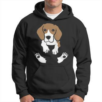 Beagle Dog In The Pocket Cute Pocket Beagle Hoodie | Mazezy
