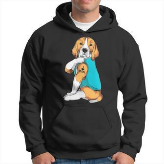 Beagle I Love Mom Apparel Dog Mom Womens Hoodie | Mazezy