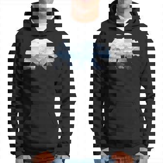 Bear Surreal Mountain Outdoor Nature Wildlife Animal Vintage Hoodie - Thegiftio