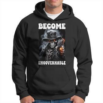 Become Ungovernable Cringe Skeleton Hoodie - Monsterry UK