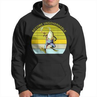Become Ungovernable Frog Vintage Apparel Hoodie - Monsterry DE