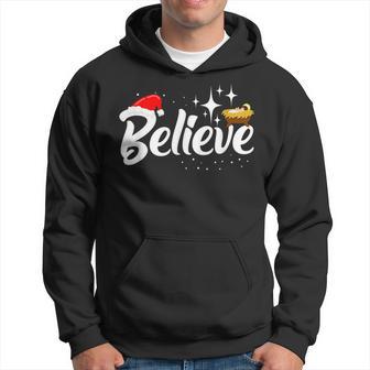 Believe Christmas Jesus Christmas Hoodie - Monsterry DE