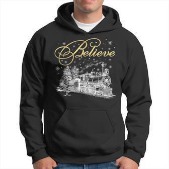 Believe Christmas North Pole Polar Express All Abroad Family Hoodie - Seseable