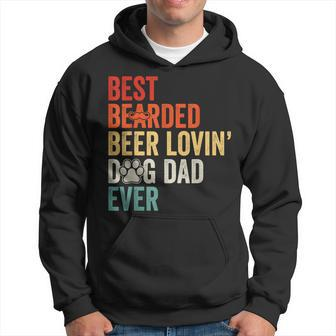 Best Bearded Beer Lovin' Dog Dad Ever Hoodie - Monsterry AU