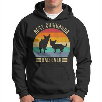 Best Chihuahua Dad Ever Retro Vintage Dog Lover Hoodie | Mazezy