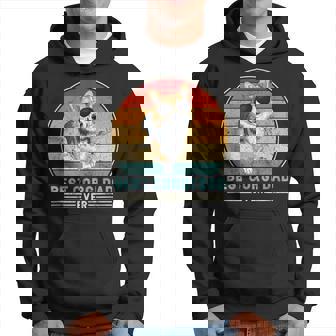 Best Corgi Dad Ever Retro Vintage Années 60 70 Coucher De Soleil Sweat à capuche - Cadeauxyz