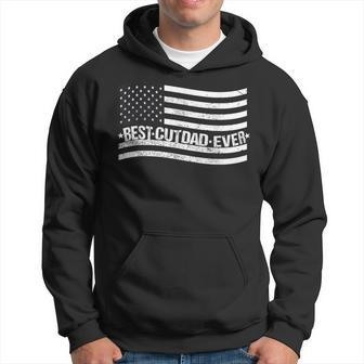 Best Cute Dad Ever Fathers Day For Dad American Us Flag Hoodie - Monsterry AU