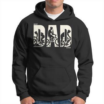 Best Cycling Dad Ever Cyclist Biker Fathers Day Bike Hoodie - Thegiftio UK