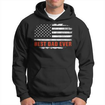 Best Dad Ever Usa American Flag For Fathers Day Birthday Hoodie - Thegiftio UK