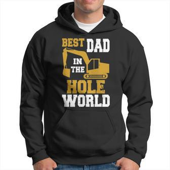 Best Dad In The Hole World Construction Dad Hoodie | Mazezy
