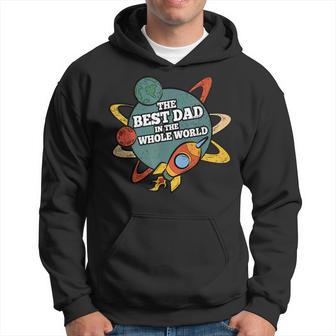 Best Dad In The Whole Worls Fathers Day Dad Papa Grandpa Men Hoodie - Thegiftio UK