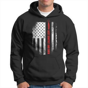 Best Dentist Dad Ever American Flag Fathers Day Hoodie - Monsterry AU