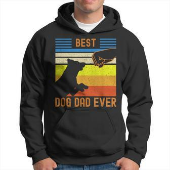 Best Dog Dad Ever Black Chocolate Lab Matching Parents Hoodie - Monsterry AU