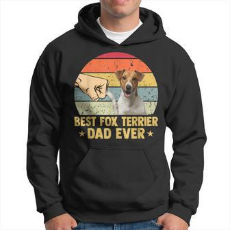 Best Fox Terrier Dad Ever Retro Vintage Father Day Hoodie - Monsterry AU