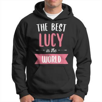 The Best Lucy In The World Name Hoodie - Seseable