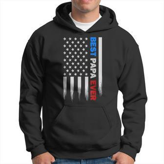 Best Papa Ever American Flag Usa Father's Day Hoodie - Seseable